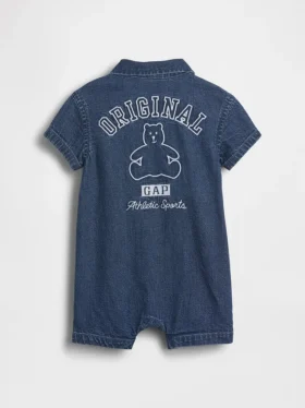 Baby Denim Gap Logo Shorty One-Piece