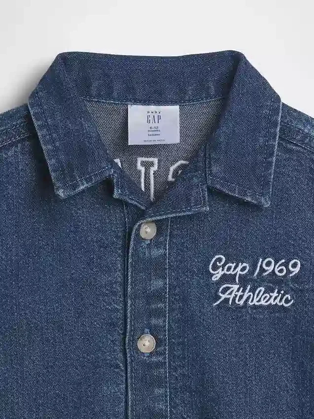 Baby Denim Gap Logo Shorty One-Piece