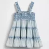 Baby Denim Tiered Dress
