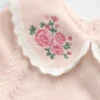 Baby Embroidered Collar Sweater Bodysuit