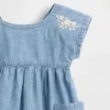 Baby Embroidered Denim Pocket Dress