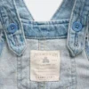 Baby Embroidered Floral Denim Overalls