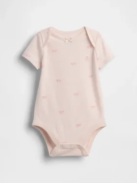 Baby First Favorites Organic Cotton Bow Bodysuit
