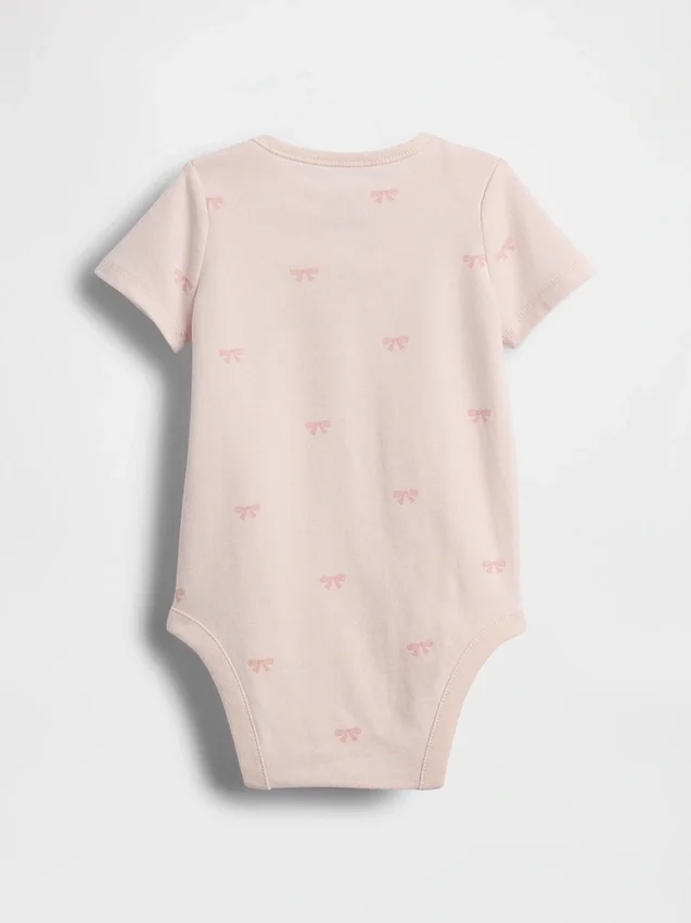 Baby First Favorites Organic Cotton Bow Bodysuit