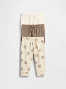 Baby First Favorites Organic Cotton Pull-On Pants (3-Pack)