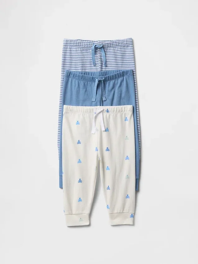 Baby First Favorites Organic Cotton Pull-On Pants (3-Pack)