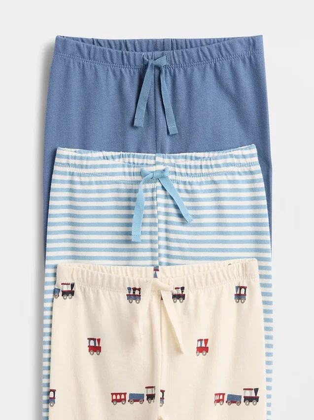 Baby First Favorites Organic Cotton Pull-On Pants (3-Pack)