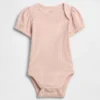 Baby First Favorites Tinyrib Puff-Sleeve Bodysuit
