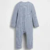 Baby First Favorites Tinyrib Stripe Footed One-Piece