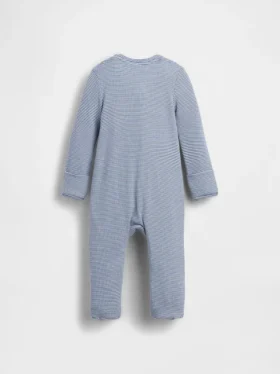 Baby First Favorites Tinyrib Stripe Footed One-Piece