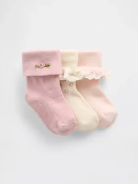 Baby Foldover Socks (3-Pack)