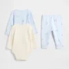 Baby Organic Cotton Bodysuit Outfit Set (3-Pack)