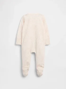 Baby Organic Cotton Floral Footed One-Piece
