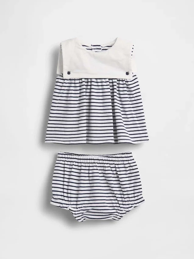Baby Organic Cotton Sailor Outfit Set