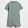 Baby Pique Polo Shorty One-Piece