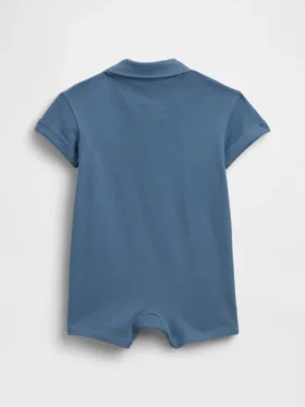 Baby Pique Polo Shorty One-Piece