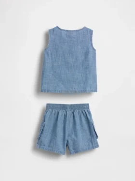 Baby Pocket Denim Outfit Set