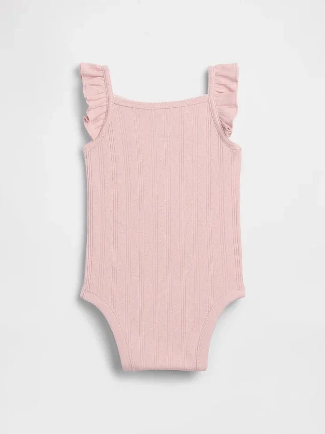 Baby Pointelle Rib Tank Bodysuit