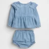 Baby Ruffle Denim Outfit Set