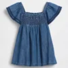 Baby Smocked Denim Dress