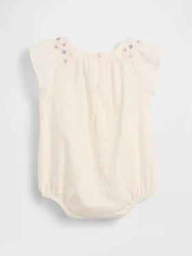 Baby Smocked Floral Bodysuit
