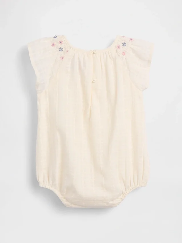 Baby Smocked Floral Bodysuit