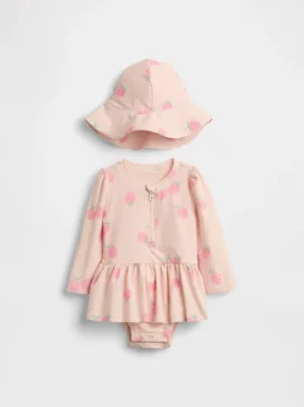 Baby Strawberry Rash Guard Swim Set