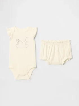 Baby Supima® Bear Bodysuit Outfit Set