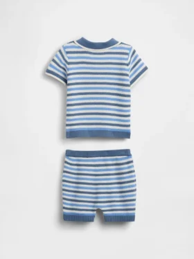 Baby Sweater Polo Outfit Set
