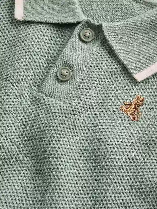 Baby Sweater Polo Outfit Set