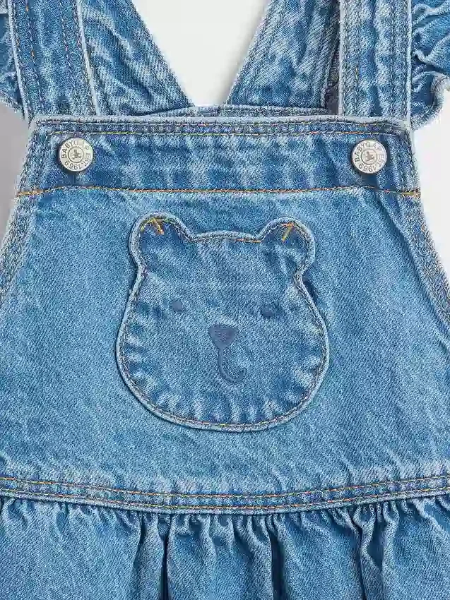 Baby & Toddler Bear Pocket Denim Skirtall
