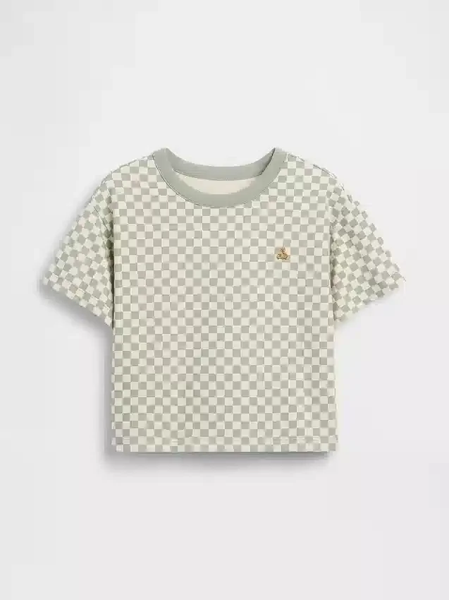 Baby & Toddler Boxy Checkered T-Shirt