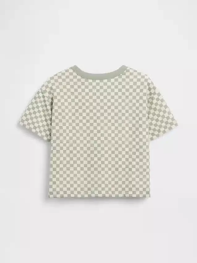 Baby & Toddler Boxy Checkered T-Shirt