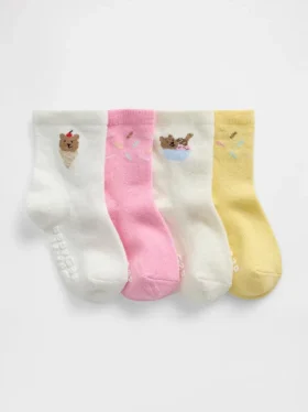 Baby & Toddler Brannan Bear Ice Cream Socks (4-Pack)