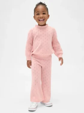 Baby & Toddler Cashsoft Pointelle Flare Pants