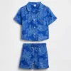 Baby & Toddler Cotton Gauze Floral Outfit Set