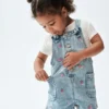 Baby & Toddler Embroidered Denim Shortalls