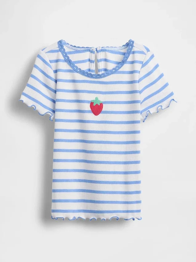 Baby & Toddler Embroidered Rib T-Shirt