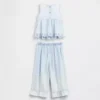 Baby & Toddler Eyelet Denim Outfit Set