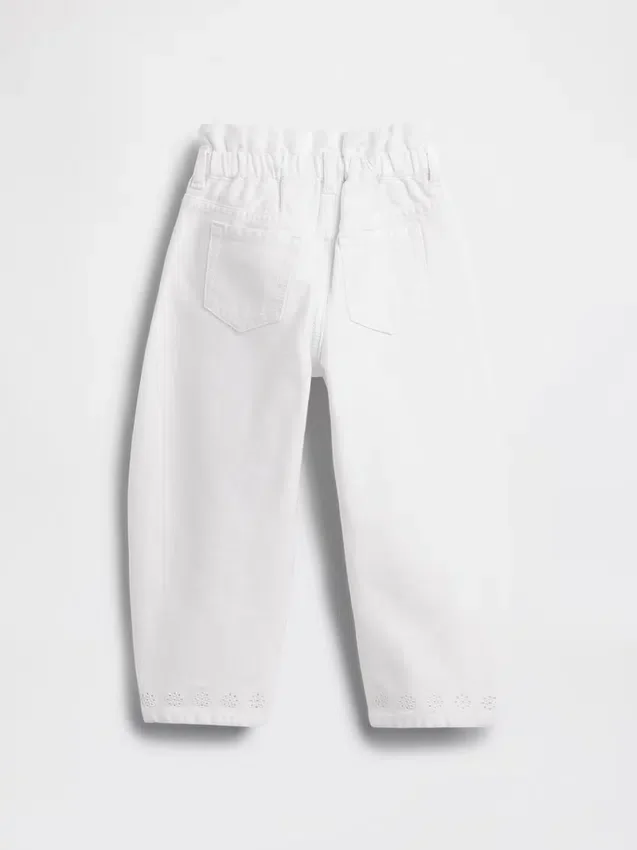 Baby & Toddler Eyelet-Hem Horseshoe Jeans