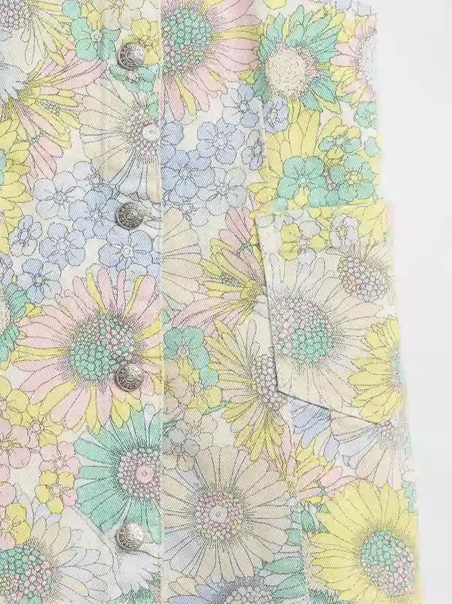 Baby & Toddler Floral Denim Jumper Dress