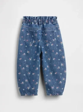 Baby & Toddler Floral Horseshoe Jeans