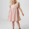 Baby & Toddler Flutter-Sleeve Floral Dress