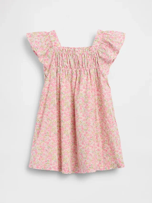 Baby & Toddler Flutter-Sleeve Floral Dress