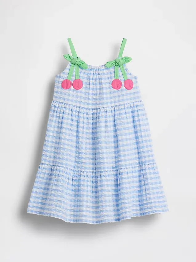Baby & Toddler Gingham Cherry Dress