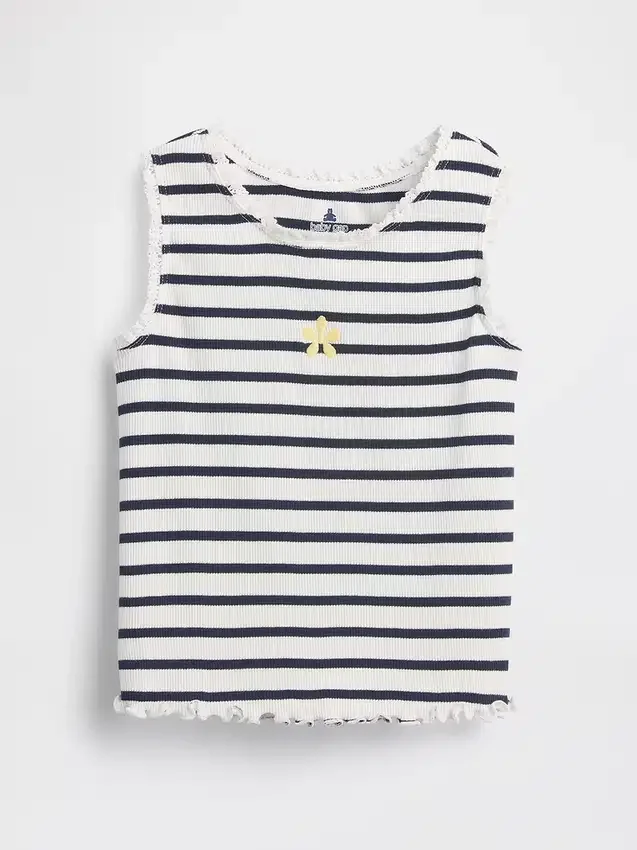 Baby & Toddler Graphic Stripe Rib Tank Top