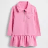 Baby & Toddler Half-Zip Pullover Sweatshirt Dress