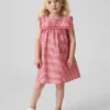 Baby & Toddler Linen-Cotton Gingham Sailor Dress