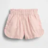 Baby & Toddler Linen-Cotton Ruffle Dolphin Shorts