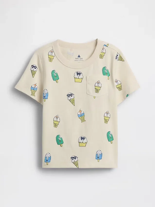 Baby & Toddler Mix & Match Print Pocket T-Shirt